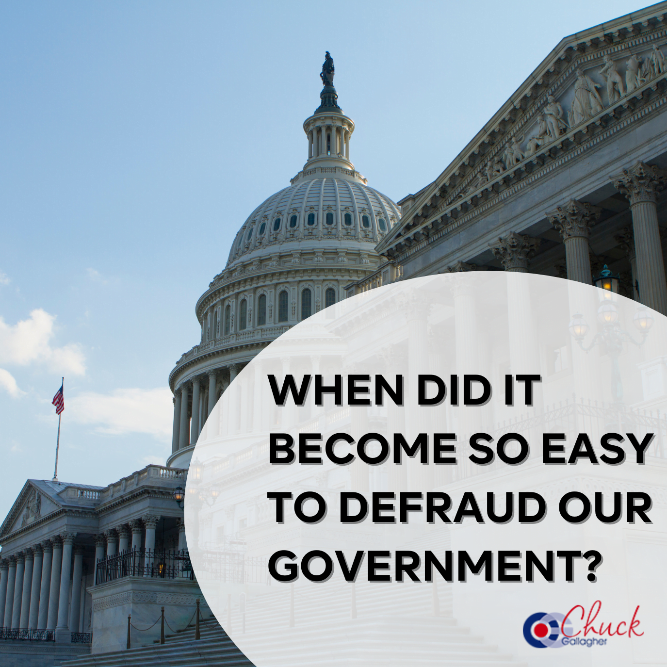 When did it become so easy to defraud our government?